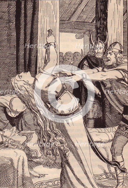 Illustration for The Edda: Germanic Gods and Heroes by Hans von Wolzogen. Artist: Stassen, Franz (1869-1949)