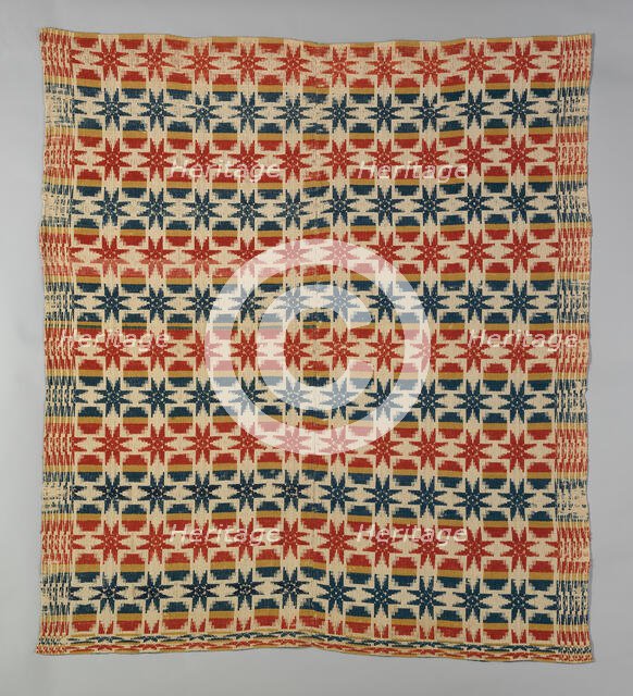 Coverlet, Pennsylvania, 1820/40. Creator: Unknown.