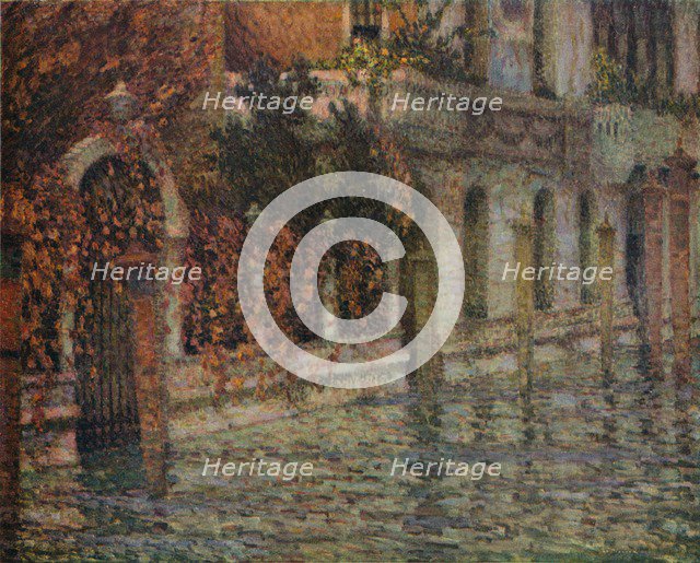 Le Palais Blanc, Automne, Venise', c1906, (1918). Artist: Henri Eugene Le Sidaner.