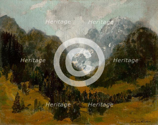 Landscape in the Tatras, before 1911. Creator: Ferdinand Katona.