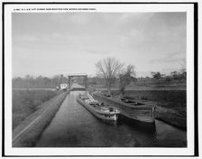 D.L. and W. lift, closed, near Mountain View, Morris and Essex Canal, N.J., between 1890 and 1901. Creator: Unknown.