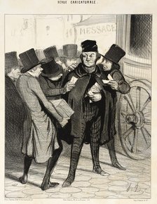 Un Voyage d' agrément à Paris, 1843. Creator: Honore Daumier.