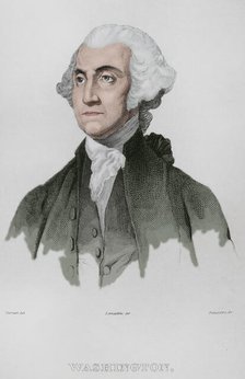 George Washington, (1732-1799), First president of the United States, (1789-1797)..., 1837 (1850). Creator: Emile Louis Vernier.