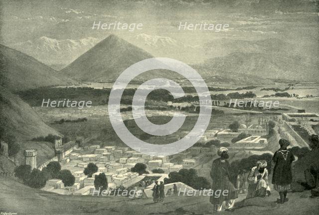 'The Bala Hissar and City of Kabul from the Upper Part of the Citadel', c1842, (1901). Creator: James Atkinson.