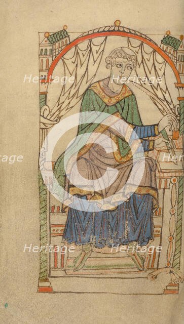 Scribe Writing, probably Eadmer of Canterbury, about 1140-1150. Creator: Unknown.