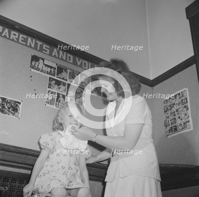 A child care center, opened September 15, 1942, for thirty child..., New Britain, Connecticut, 1943. Creator: Gordon Parks.