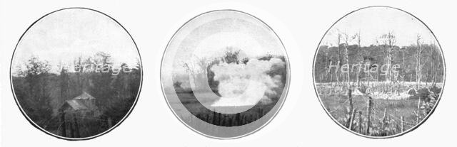 'Notre Avance Poursuivie; Un pigeonnier de ferme transforme en observatoire allemand..., 1916 (1924) Creator: Unknown.