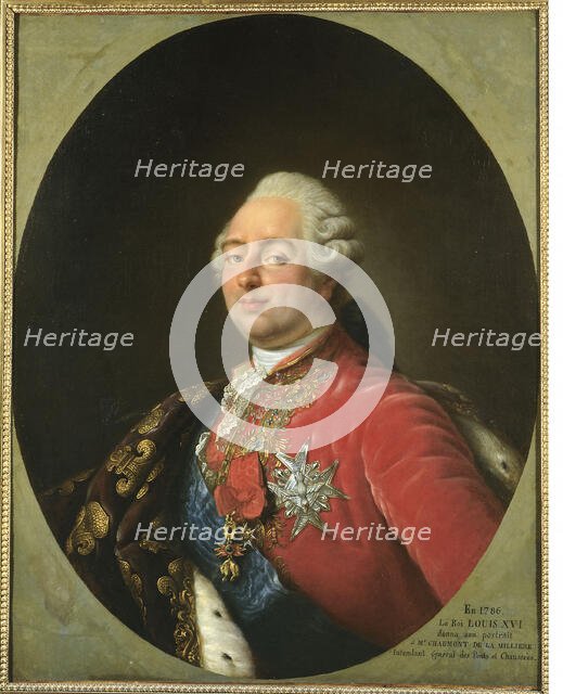 Portrait of Louis XVI (1754-1793), king of France, c1786. Creator: Antoine-Franois Callet.
