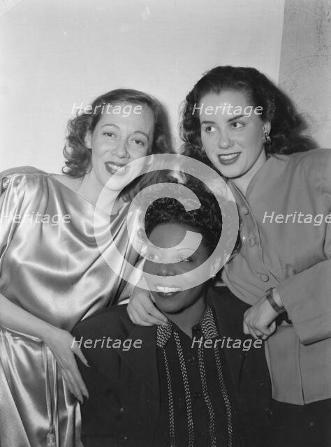 Portrait of Imogene Coca, Mary Lou Williams, and Ann Hathaway, 1938. Creator: William Paul Gottlieb.