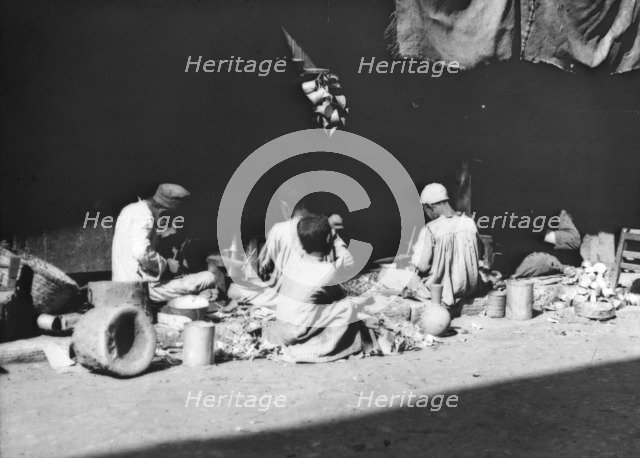 Tin workers, Cairo, Egypt, late 19th or early 20th century. Artist: Unknown