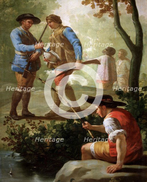 The Angler', oil on canvas.