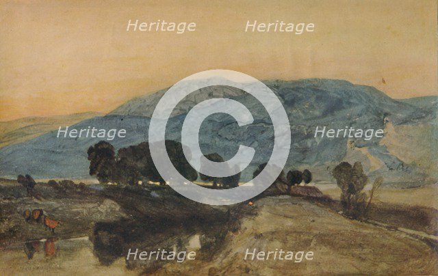 'Rocky Landscape, Sunset', 1923. Artist: John Sell Cotman.