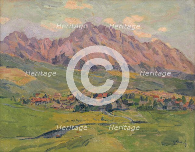 The Sub-Tatran Village - Mengusovce, around 1935. Creator: Gustav Mally.