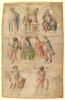 Famous Men and Women from Classical and Biblical Antiquity, 1450s. Creator: Attributed to Barthelemy d'Eyck.