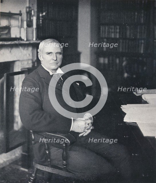 'Sir Robert Finlay in his chambers', c1903. Artist: Campbell & Gray.