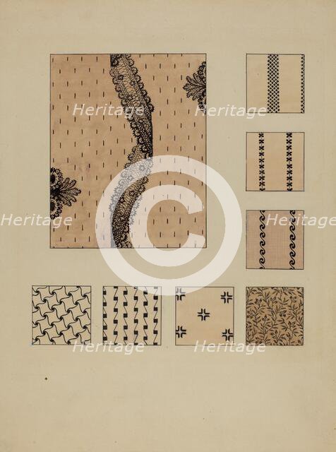 Printed Cottons, c. 1936. Creator: Millia Davenport.