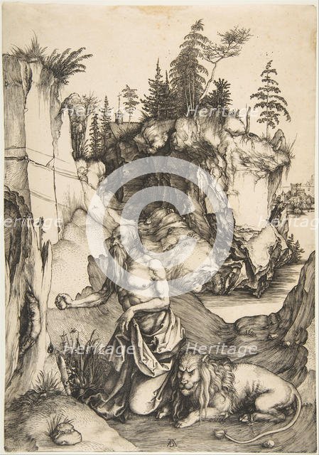 Saint Jerome Penitent in the Wilderness, ca. 1496. Creator: Albrecht Durer.