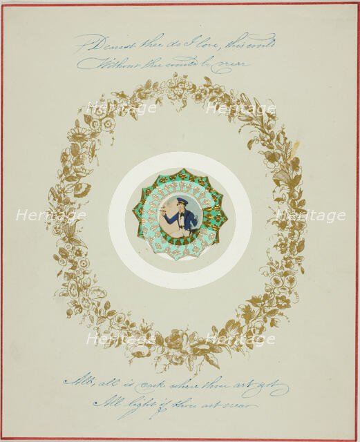 Dearest Thee I Do Love (valentine), c. 1850. Creator: Unknown.