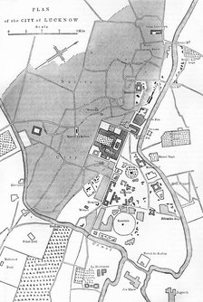 'Plan of Lucknow', c1891. Creator: James Grant.