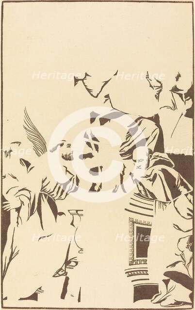 Holy Family and Four Saints, 1739. Creator: John Baptist Jackson.