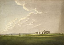 The Grand Antediluvian Temple of Stonehenge: in its original state from the North, 1824-1839. Artist: Henry Browne.