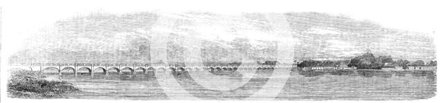 Bridge across the Cauvery, at Trichinopoly, 1854. Creator: Unknown.
