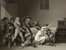 Second Scene Of Burglars: The Burglars Arrested, 1810. Creator: Louis Leopold Boilly.
