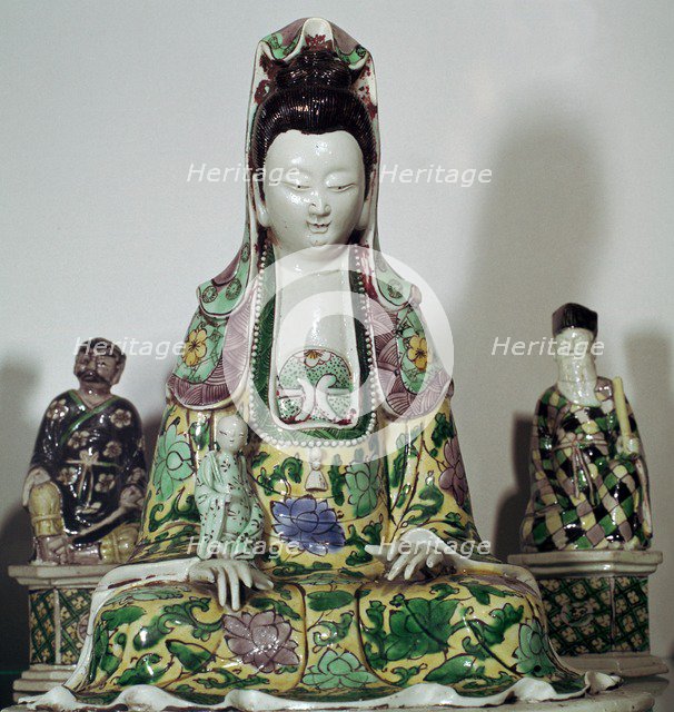 Statuette Chinese of Kuan-Yin, 17th century. Artist: Unknown