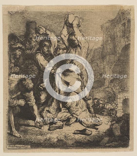 The Stoning of St. Stephen, 1635. Creator: Rembrandt Harmensz van Rijn.