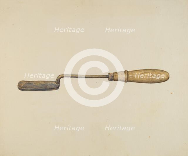 Plaster Iron, c. 1940. Creator: John Lang.