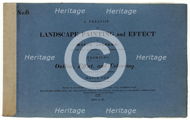 A Treatise on Landscape Painting and Effect in Water Colours: From the First Rudiments..., No. 6, 18 Creator: David Cox the elder.