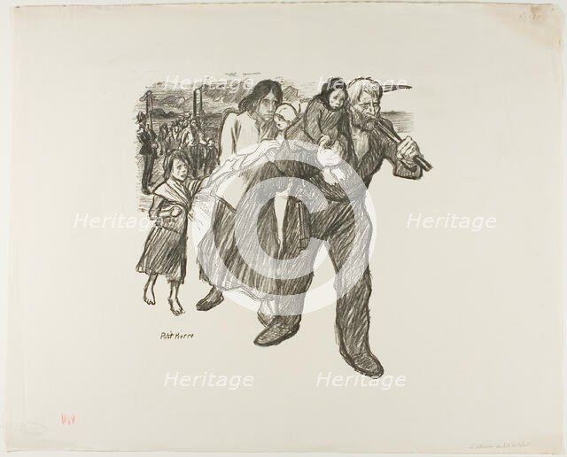 Outrage in the Pas-de-Calais, December 1893. Creator: Theophile Alexandre Steinlen.