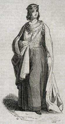 Queen Berengaria (1180-1246), Queen of Castile, 1852. Creator: Tomás Carlos Capuz.