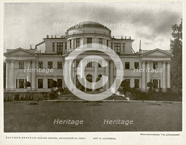 Yelagin Palace in Saint Petersburg, Between 1908 and 1912.