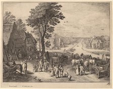 The Canal, 1650. Creator: Wenceslaus Hollar.