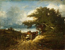 On the Road, 1856. Creator: Jules Dupré.