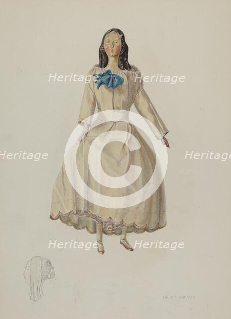 Doll, c. 1938. Creator: Harry Grossen.