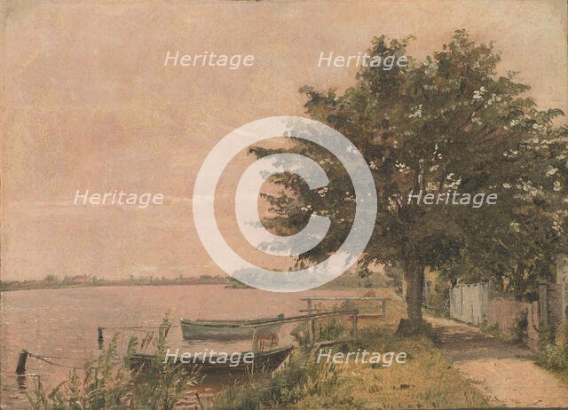 View of Dosseringen towards Norrebro, 1841-1845. Creator: Christen Købke.