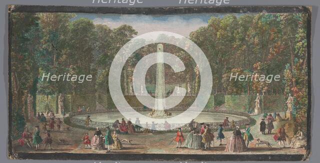 View of the Bassin des Muses in the garden of the Château de Marly, 1700-1799. Creators: Anon, Jacques Rigaud.