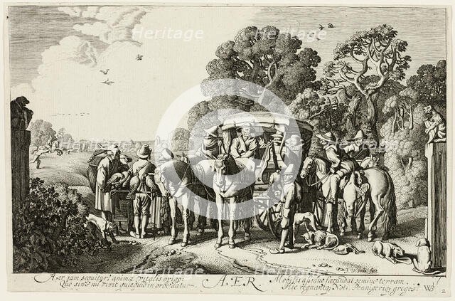 Air, plate two from The Four Elements, 1622. Creator: Jan van de Velde II.