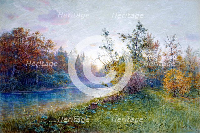 Mill Dam in Traunstein, 1894. Creator: William Stanley Haseltine.