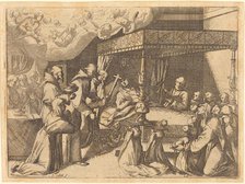 Death of the Queen, 1612. Creator: Jacques Callot.