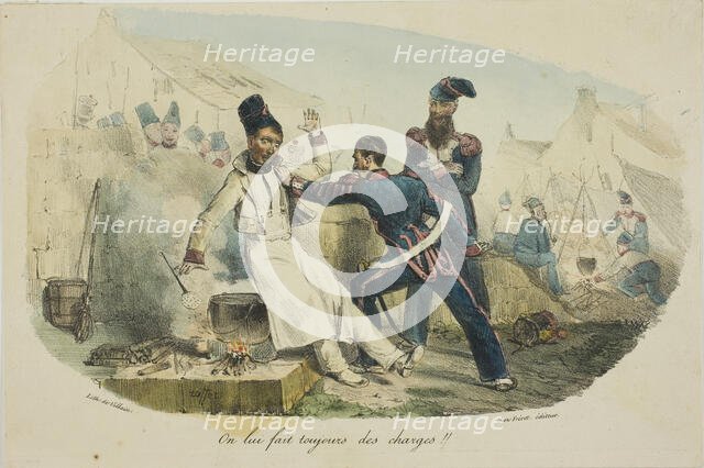 On lui Fait Toujours des Charges!!, 1827. Creator: Auguste Raffet.