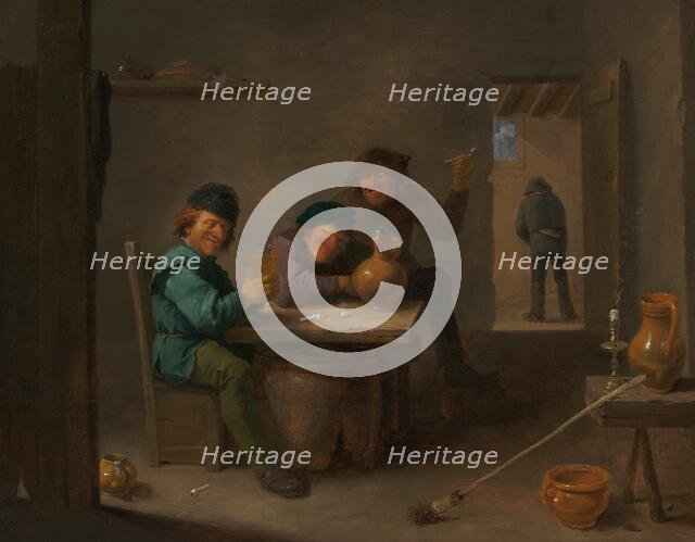 Peasants in a Tavern, c. 1633. Creator: David Teniers II.