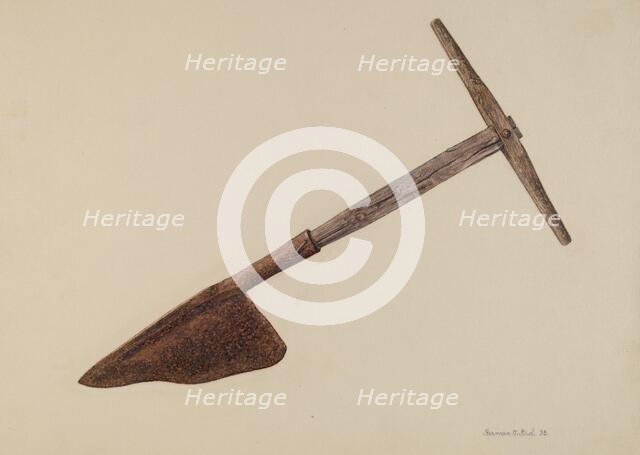 Hay Knife, 1938. Creator: Herman O. Stroh.