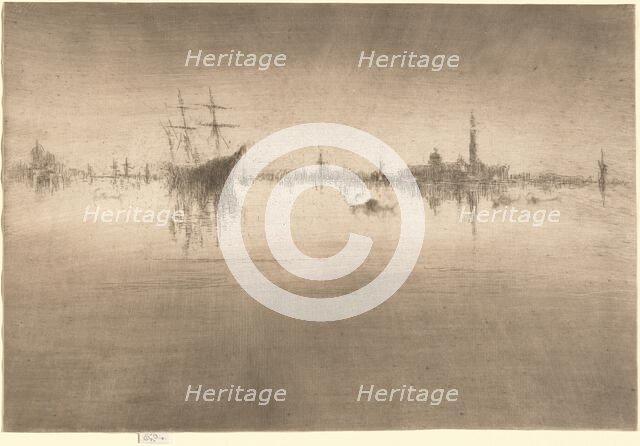 Nocturne, 1879/1880. Creator: James Abbott McNeill Whistler.