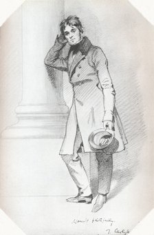 'Portrait of Thomas Carlyle, historian and philosopher', c1830. Artist: Daniel Maclise.
