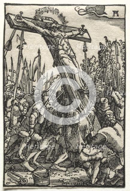 The Fall and Redemption of Man: The Raising of the Cross, c. 1515. Creator: Albrecht Altdorfer (German, c. 1480-1538).