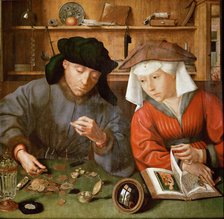The Moneylender and his Wife. Artist: Massys, Quentin (1466–1530)