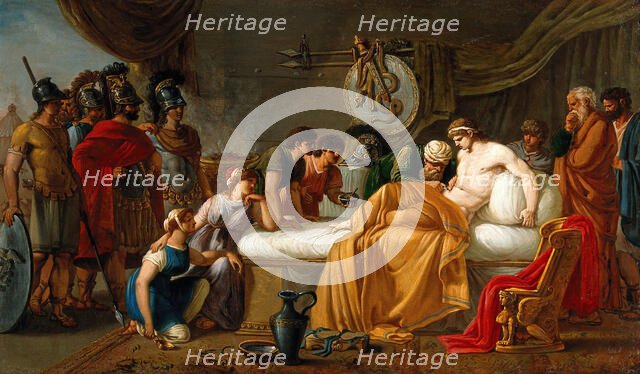 The wounded Alcibiades. Creator: Jean Charles Nicaise Perrin.